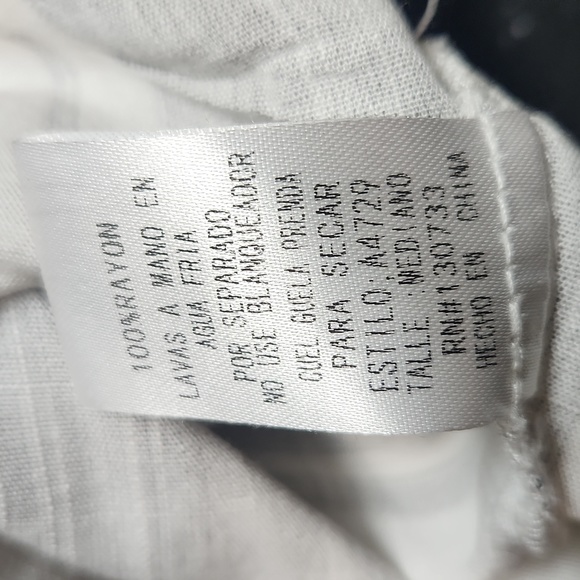 Umgee. Butterfly sleeve gray&white top. Size M. High Low Waist. Crossover fron - Picture 6 of 6